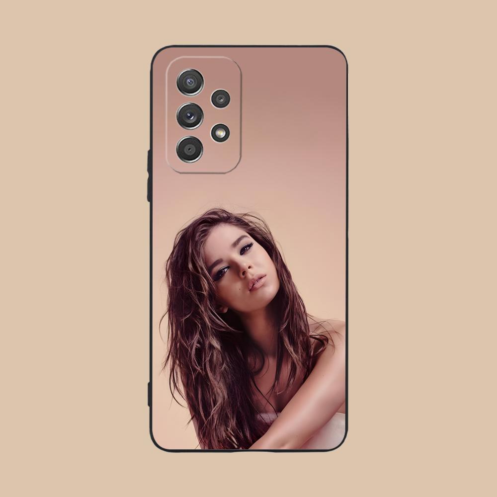 Hailee Steinfeld Matte TPU Mobile Phone Case for Samsung Galaxy M55 54 42 35 34 33 32 23 22 15 14 13 12 F55 5G Colorful Cover