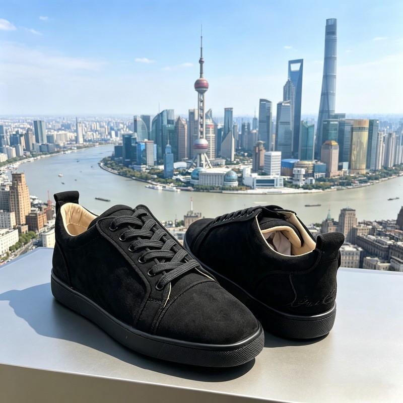 Mens Grey Suede Casual Flat Sneakers