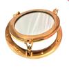 12" Brass Porthole Windows Glass Nautical Boat Port Mirror Wall Decor