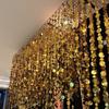 10PCS PVC Sequins Hanging Foil Curtains 1 Meter Round Sequin Rain Curtain  Baby Shower Party