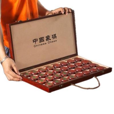 Brangdy Rotes Sandelholz Chinesisches Schachspiel