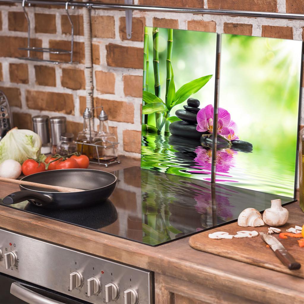 Glass Protective Hob Panel 2x30x52 Orchid