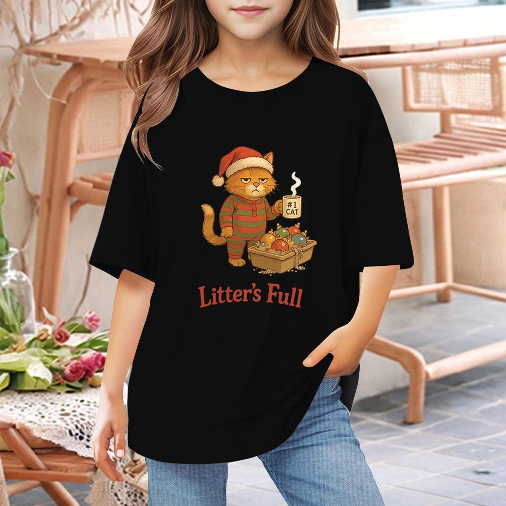 Toddler Girl Boy T-Shirts Kids Top Boys And Girls Printed Short Sleeved T-shirt 1-12Y