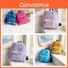 Pattern Kids Dinosaur Cartoon Nylon Backpack Travel Storage Bag Straps Double