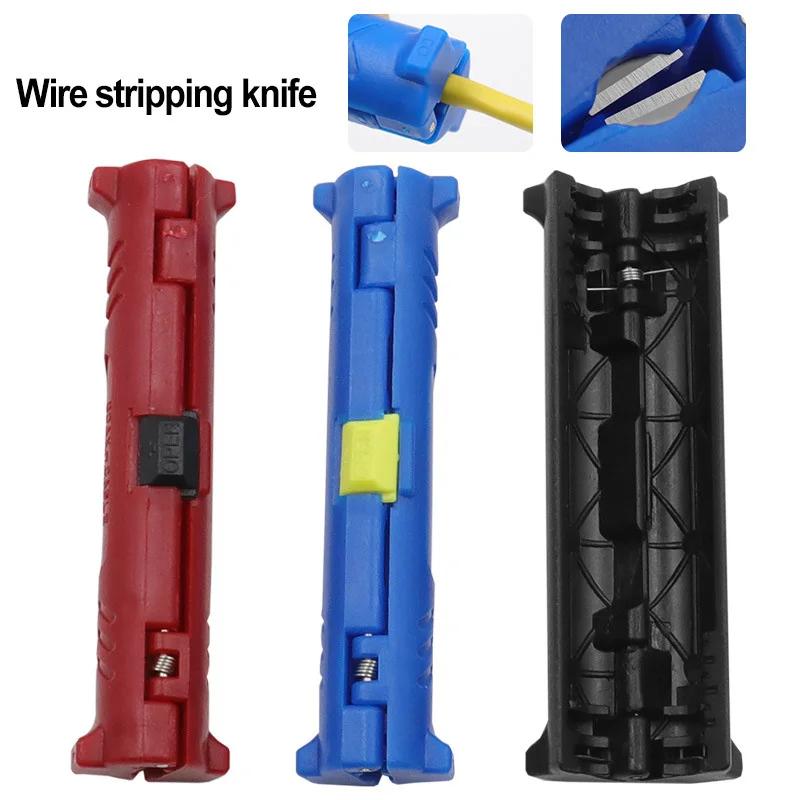Portable Mini Wire Stripper Function Pen Wire and Cable Pen Cutter Rotary Coaxial Cutter Wire Stripper Plier Tool