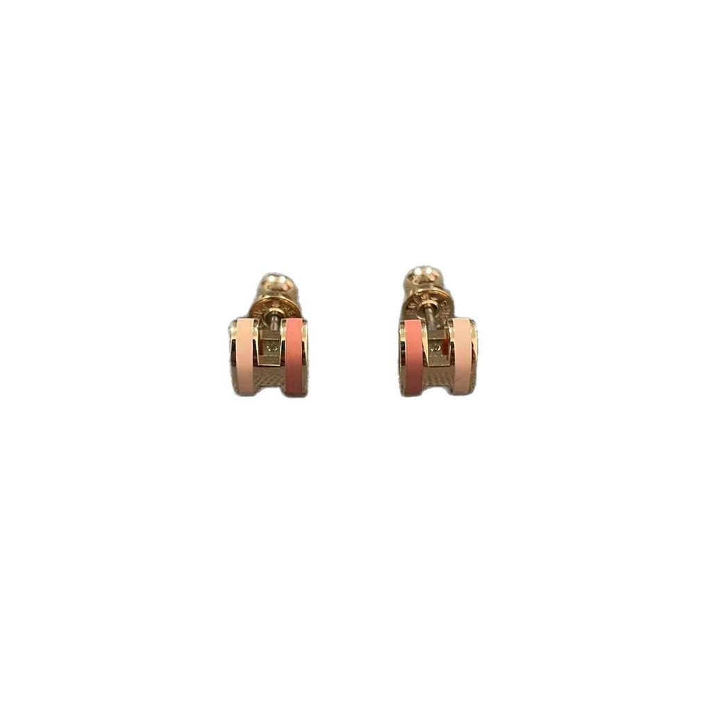Hermes Two-Tone H Mini Pop Stud Earrings - 25th Anniversary Qixi Limited Edition
