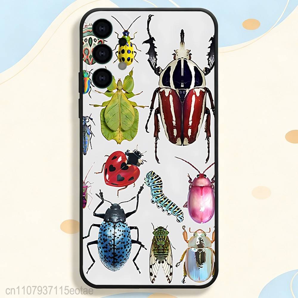 

Insects Bugs ART Phone Case Silicone Soft For Samsung S26,S25,S24,S21,S22,S23,S30,Ultra,S20,Plus,Fe,Lite SamsungS24fe