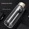 High Borosilicate Double-Layer Glass Tea Infuser Cup