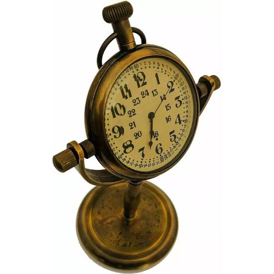 Schöne Vintage Messing Schreibtisch Uhr Tisch Uhr antike nautische Uhr Messing