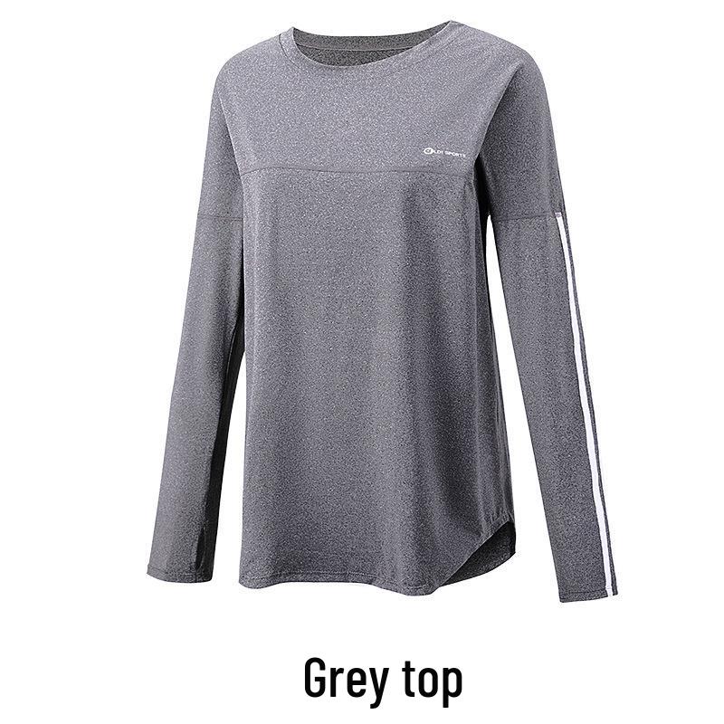 Women's Plus Size Quick-Dry Yoga & Fitness Set - Autumn/Winter Long Sleeve, Loose Fit