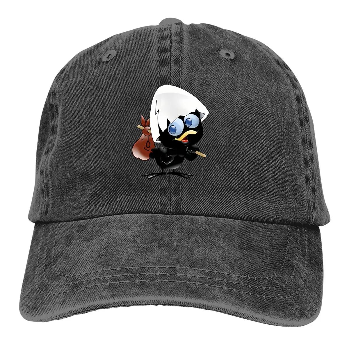 HECHO EN TRULALA Бейсболки Кепки Calimero Мультфильм Анимация Солнцезащитные Кепки для Мужчин Adjustable чёрный