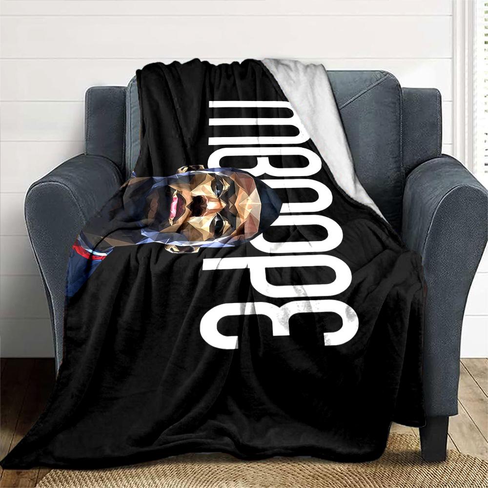 Mbappe Jubelmoment Decke Bequem Geeignet für Bett Sofa Couch Ganzjahresgebrauch Digitaldruck Ideales Geschenk für Freunde Familie Paare Pickni