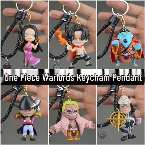 

One Piece Anime Keychain: Luffy, Shichibukai, Ace, Empress & Hawkeye Figurine 8cm
