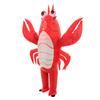 Costume gonfiabile di aragosta per adulti Divertente costume animale di pesce soffiabile Halloween Cosplay Festa Abbigliamento Tuta