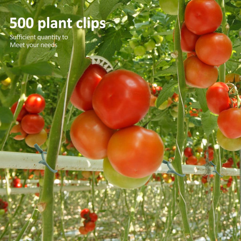 500 Pcs Plants Clip Plastic Garden Clamp Reusable Plant Climbing Wall Fixture Clips Rattan Vine Fixer Gardening Accessories