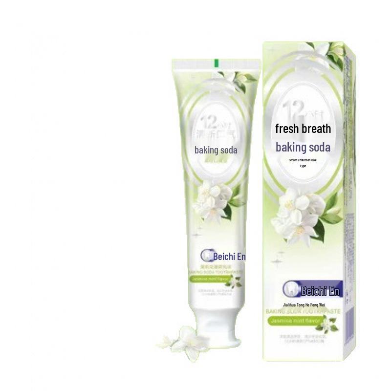 Cherry Blossom & White Peach Whitening Fluoride Toothpaste - Fresh Breath & Stain Removal.