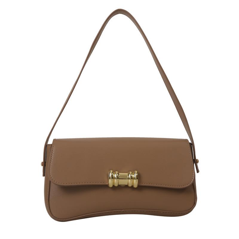 

French Style Trendy Shoulder Bag 2023 Winter Fashion Simple Underarm Bag Commuter Handbag хакі
