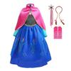 [Dressy Daisy] Girls' Snow Princess Sisters Costume Dress - Birthday, Halloween, Fancy Dress Party - Fancy Dress, Costume for Ages 5-6 - Includes