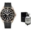 PROMASTER Light Powered Quartz Movement Rubber Strap Watch Men's Watches Black Dial BN0193-17E