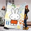 1pc Miffy1 Theme Blanket - Digital Print, Polyester, Cozy for All Seasons, Perfect for Outdoor, Camping, and Travel