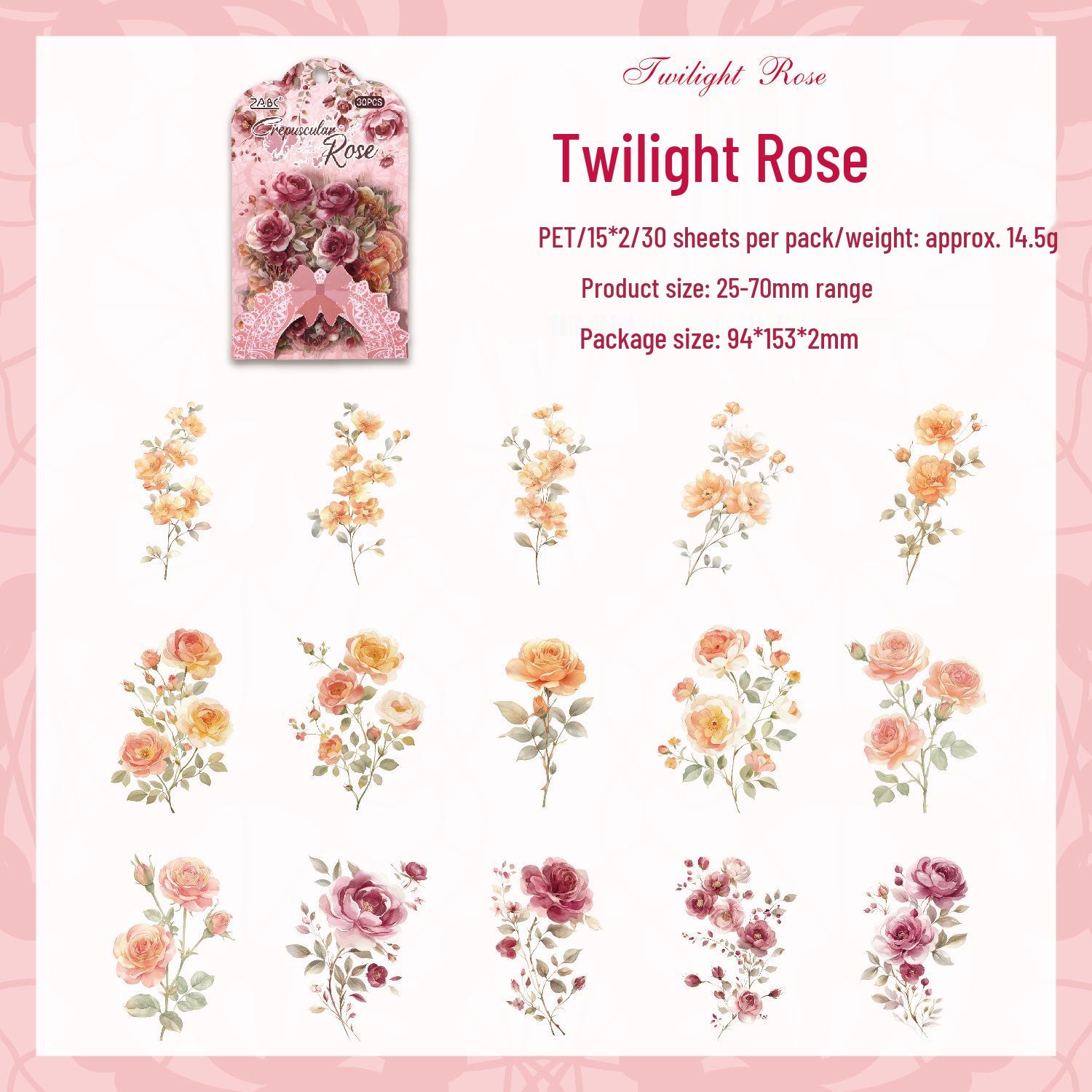 Yuezhen Europa Flower Oracle Pet & Children s Journal Sticker Pack