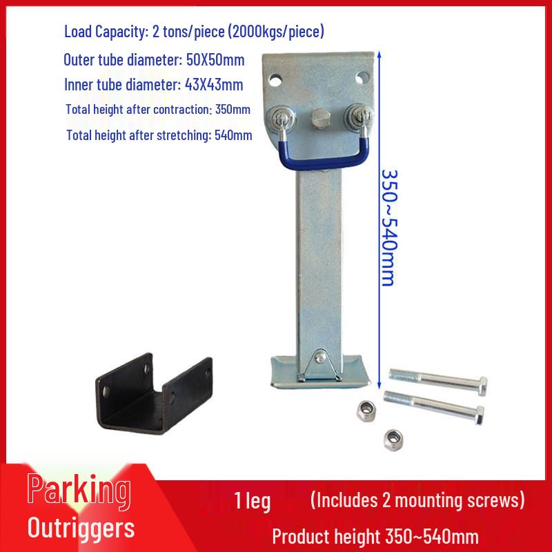 Heavy Duty Retractable RV Jack Support Arm with Hand Crank