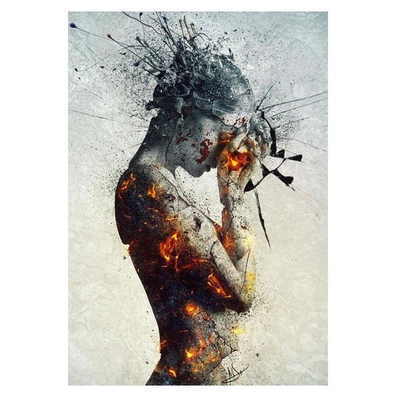 

Diy 5D алмазная живопись женщина комплект для вышивки крестом полная дрель круглая вышивка мозаика художественная картина из страз домашний декор подарок Full Round 30x40CM