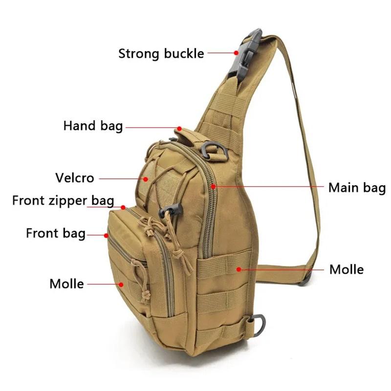 Military Tactical Bag Climbing Shoulder Bags Outdoor Sports Fishing Camping Army Hunting Hiking Travel Trekking New Men Backpack