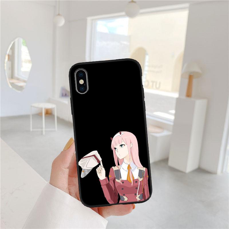 PP64 Zero Two Soft Shell Phone Case for Samsung Galaxy S20 S21 S22 Ultra FE + Plus A21S A22 A24 A25 A26 A30 A30S A31