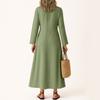 Dress For Women Long Boho Beach Dress Elegant Maxi Dress V-Neck Long Sleeve Dress
