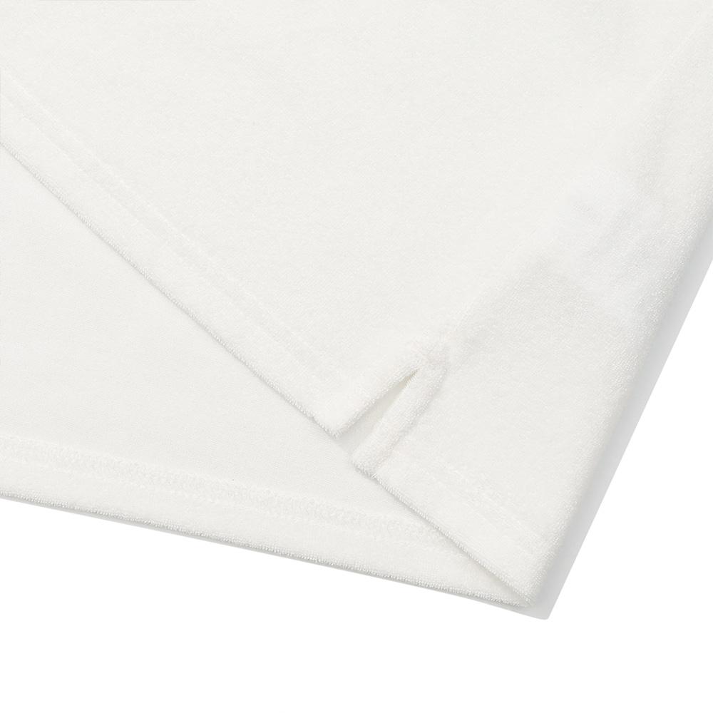 MALBON GOLF Color Block Open Collar T-Shirt Off White (Woman)