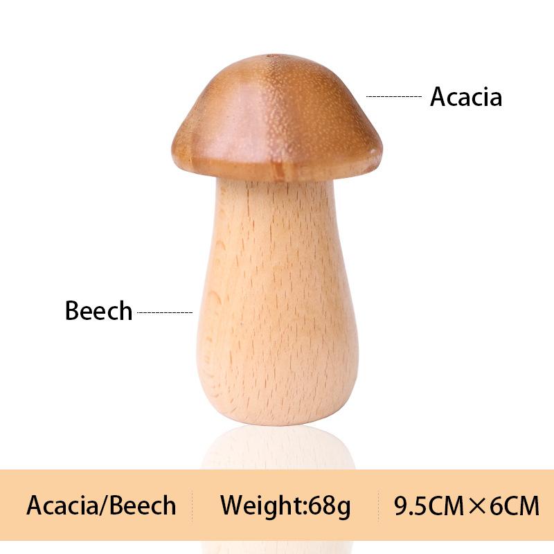 Wooden Toothpick Holder Personalized Mushroom Simple Toothpick Box Japanese Creative Cute Household Toothpick Jar Kitchen Tool