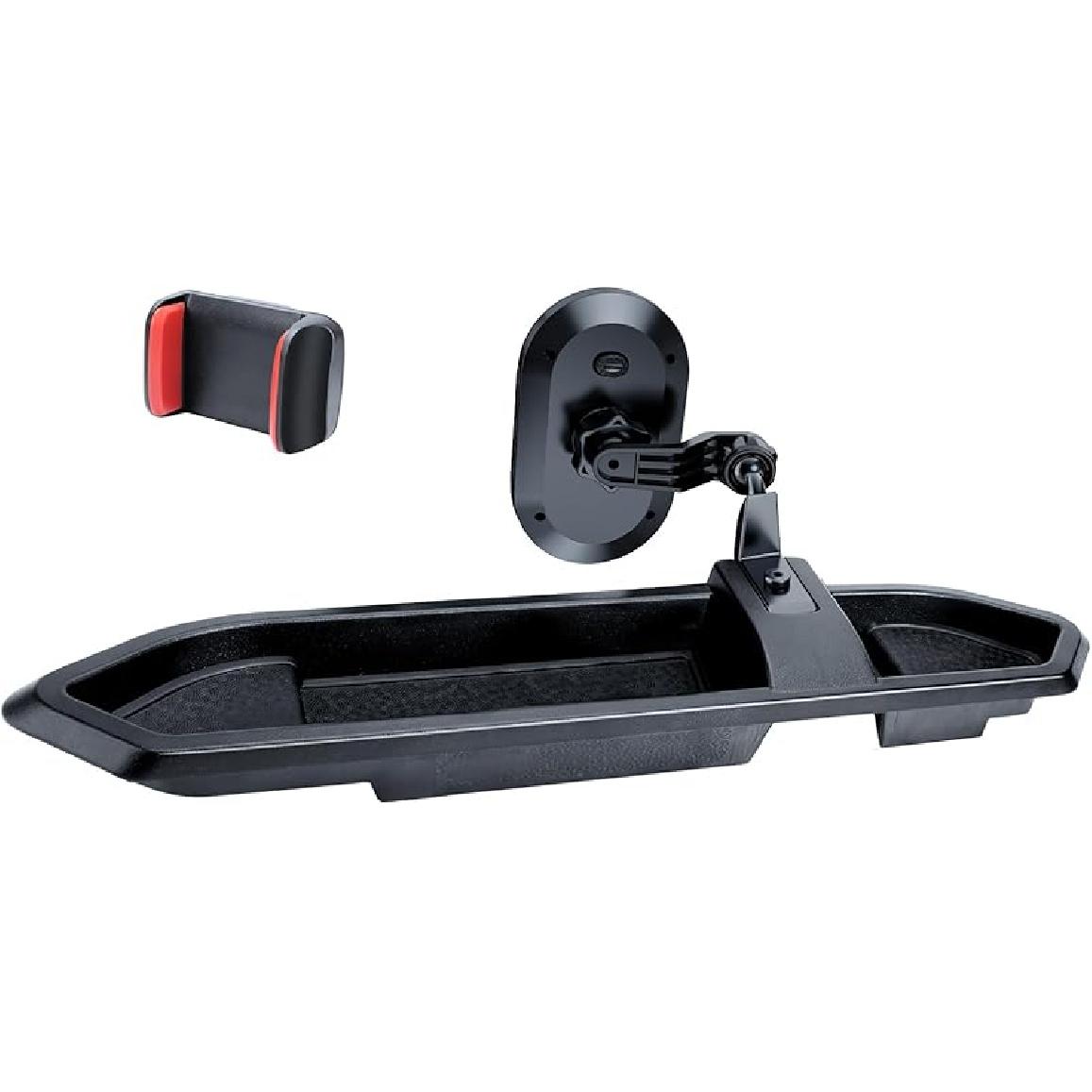 Phone Mount For 2018- Jeep Wrangler JL JLU And     Gladiator JT Dash Multi-Mount Phone Holder W/Storage Tray Accessories, Not For Wrangler 4Xe 2018-2023(W/ Extension ro