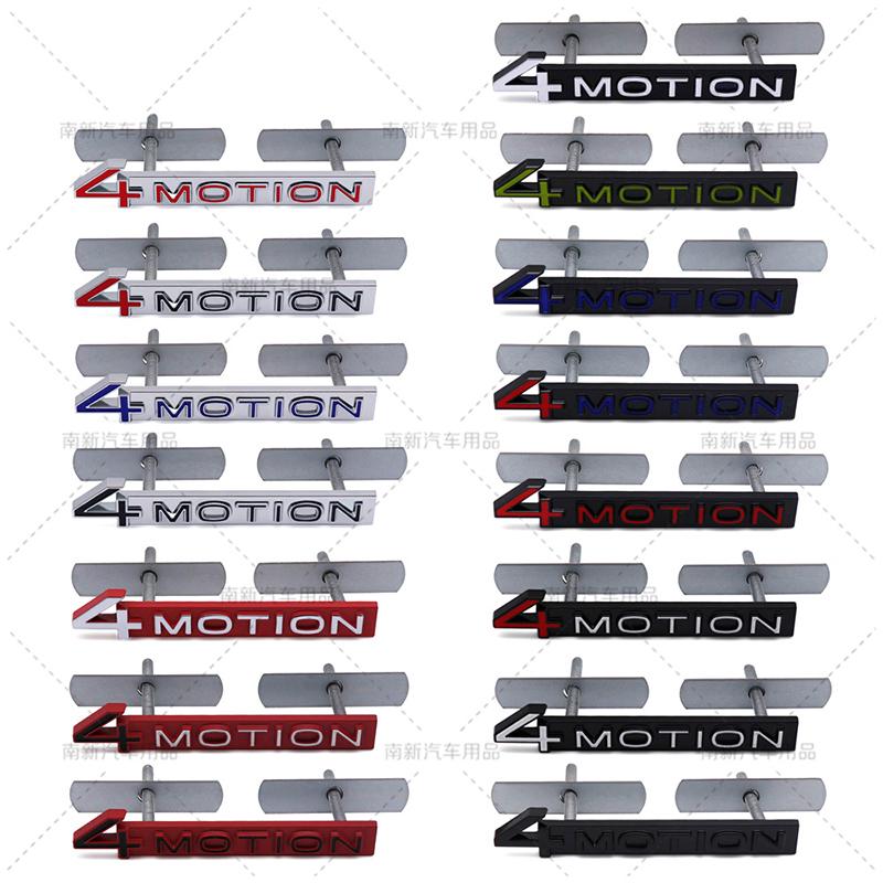 3D Metal 4 Motion Badge Rear Trunk 4Motion Emblem Car Body Stickers For GOLF R GTI 6 7 8 MK5 MK6 MK7 MK8 Car Styling Accessories