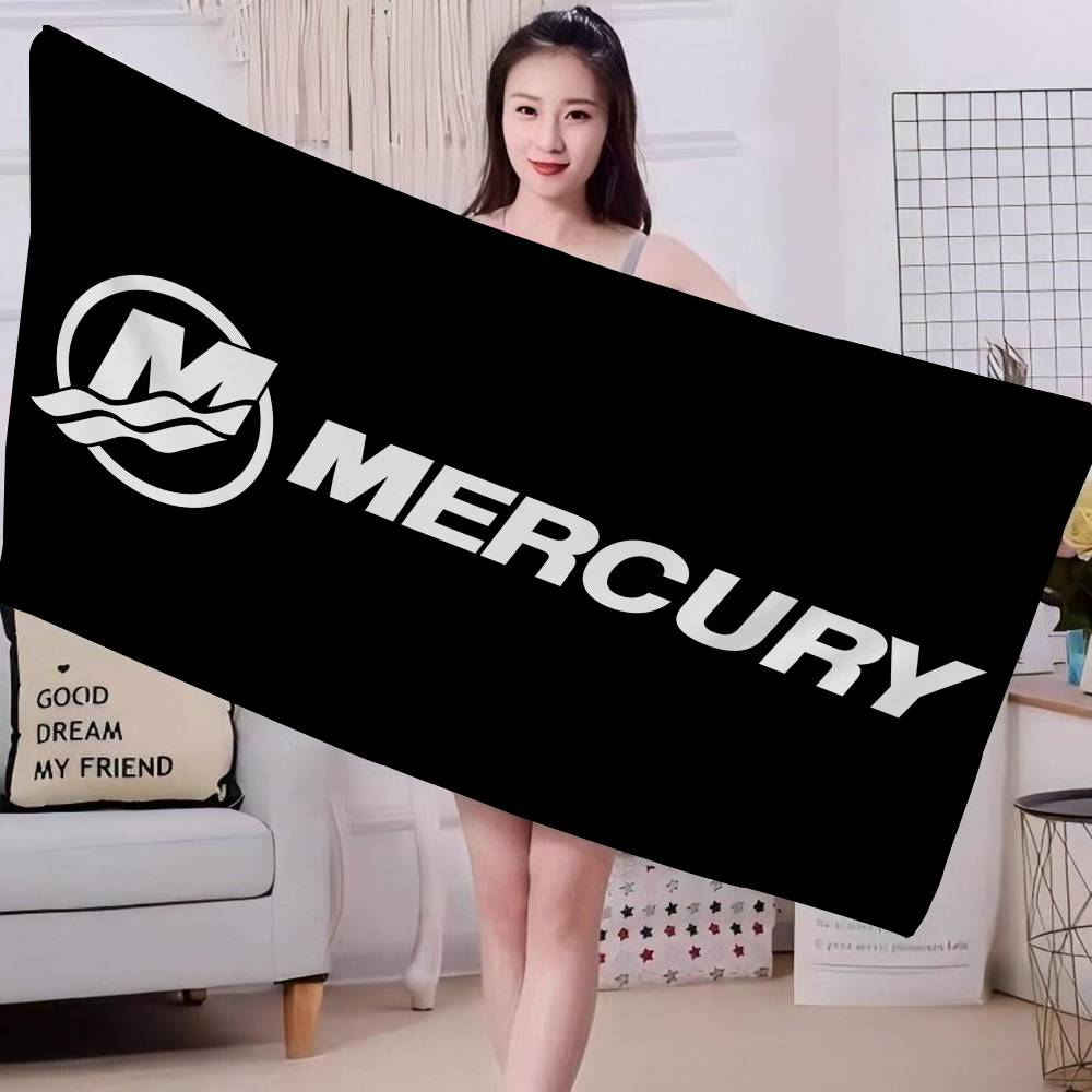 M-Mercury Racing Microfiber Blanket Quick Drying Beach Towels Oversized Printing Super Absorbent Pool Towel Blanket