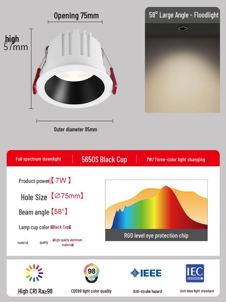 Recessed Downlights & Ceiling Spotlights for Living Room - Small Hill Wall Wash Lights