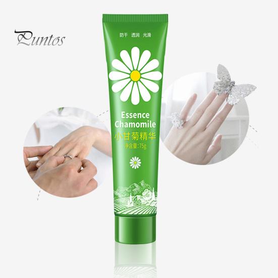 75ML Natural Chamomile Hand Cream Anti-Drying Anti-Cracking Smooth Skin Repair Moisturize Essence Cream Hand Care