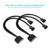 SATA 15Pin To 2*4Pin Cooling Fan Power Adapter Cable 2 Way Converter 22AWG Cable
