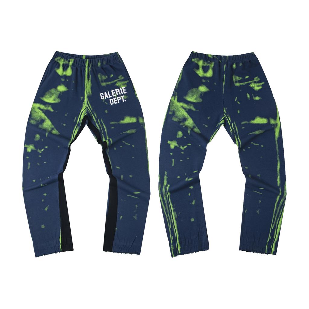 Cross-border Foreign Trade G D Splashing Ink Graffiti Casual Loose Trousers Splicing Couple Leggings Sweatpants Tide Men and Women the Same Style
