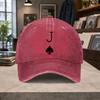 Jack of Spades Poker Baseball Cap  Unisex Adjustable Hook  Loop Hat for Unisex  Women Lightweight Casual Outdoor Daily Wear