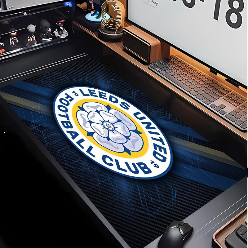 Leeds United Fußballmuster Mauspads Nicht?Rutschfestes Gummi-Basis Gaming-Mauspad Für Schreibtisch Büro Zuhause
