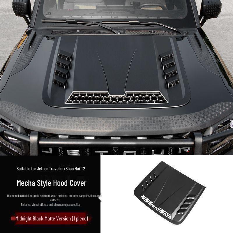 

Jetour Traveller Mecha Hood Engine Cover Shanhai T2 Black Warrior Car Accessories Collection