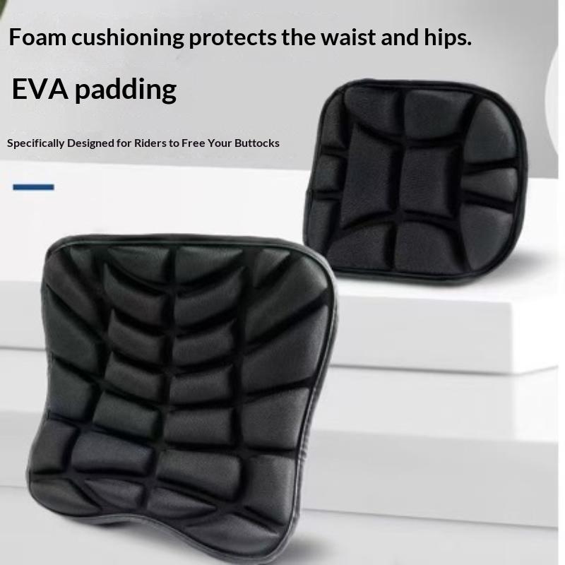 Motorcycle Comfort Seat Pad 3D Gel Cushion Breathable Shock Absorbing Easy Install for Motorbike Touring Daily Commute