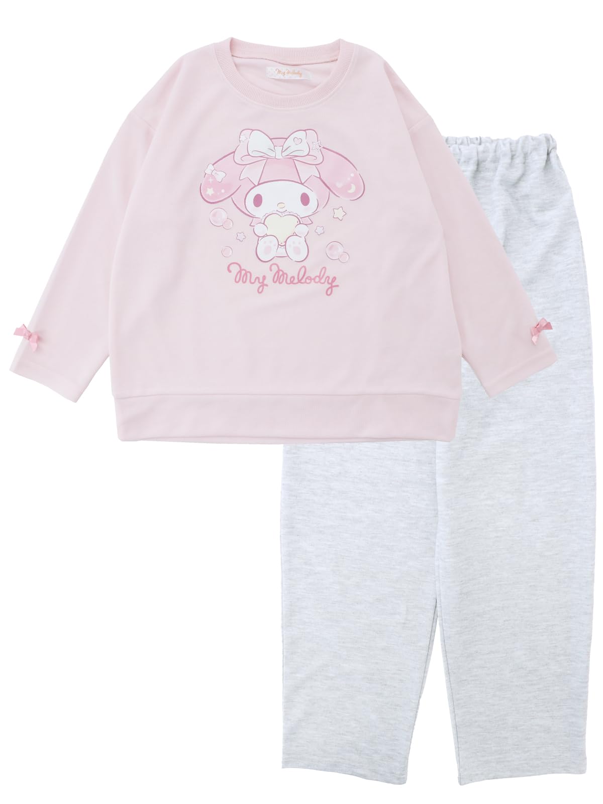 

Sanrio Characters My Melody Kuromi Kids Пижама с длинным рукавом из картона Весна Осень Розовый Фиолетовый 120 см 130 см 140 см Розовый [Kaitak Family]