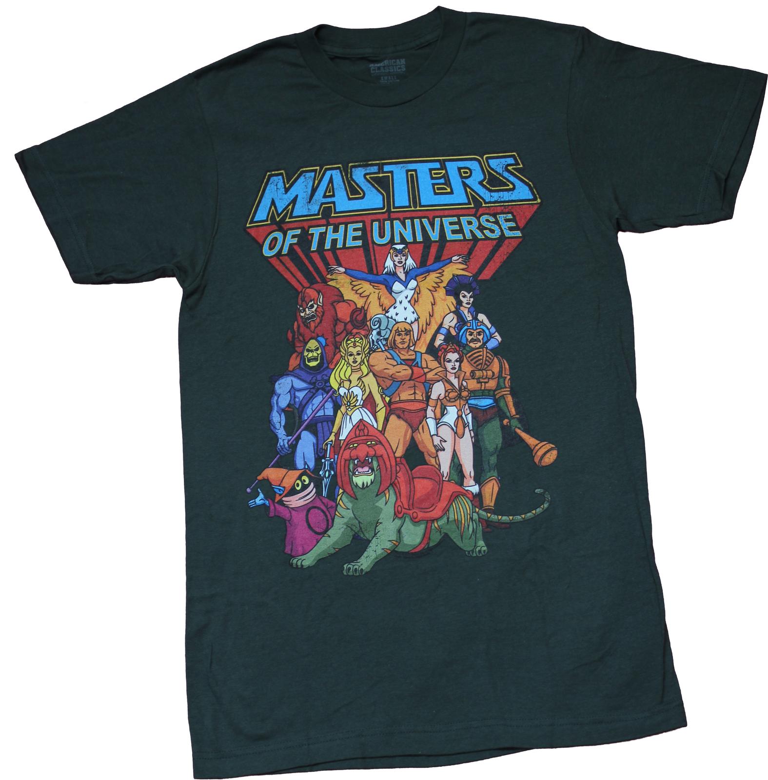 Masters of the Universe Mens T-shirt - Giant Group Under Logo S