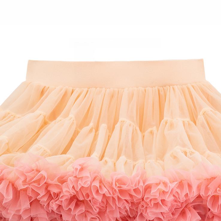 Girl Tutu Skirt Princess Skirt Mesh Fluffy Skirt Spring Summer Versatile Lotus Leaf Skirt
