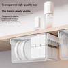 1Pcs Pull-Out Storage Drawer Style Storage Box Under The Mirror Cabinet Transparent Cotton Stick Makeup Cotton Storage Rack