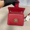 [Pre-Owned] Gold Double G Chain Shoulder Strap Crossbody Accordion Bag - Very Good #1FX8QZ