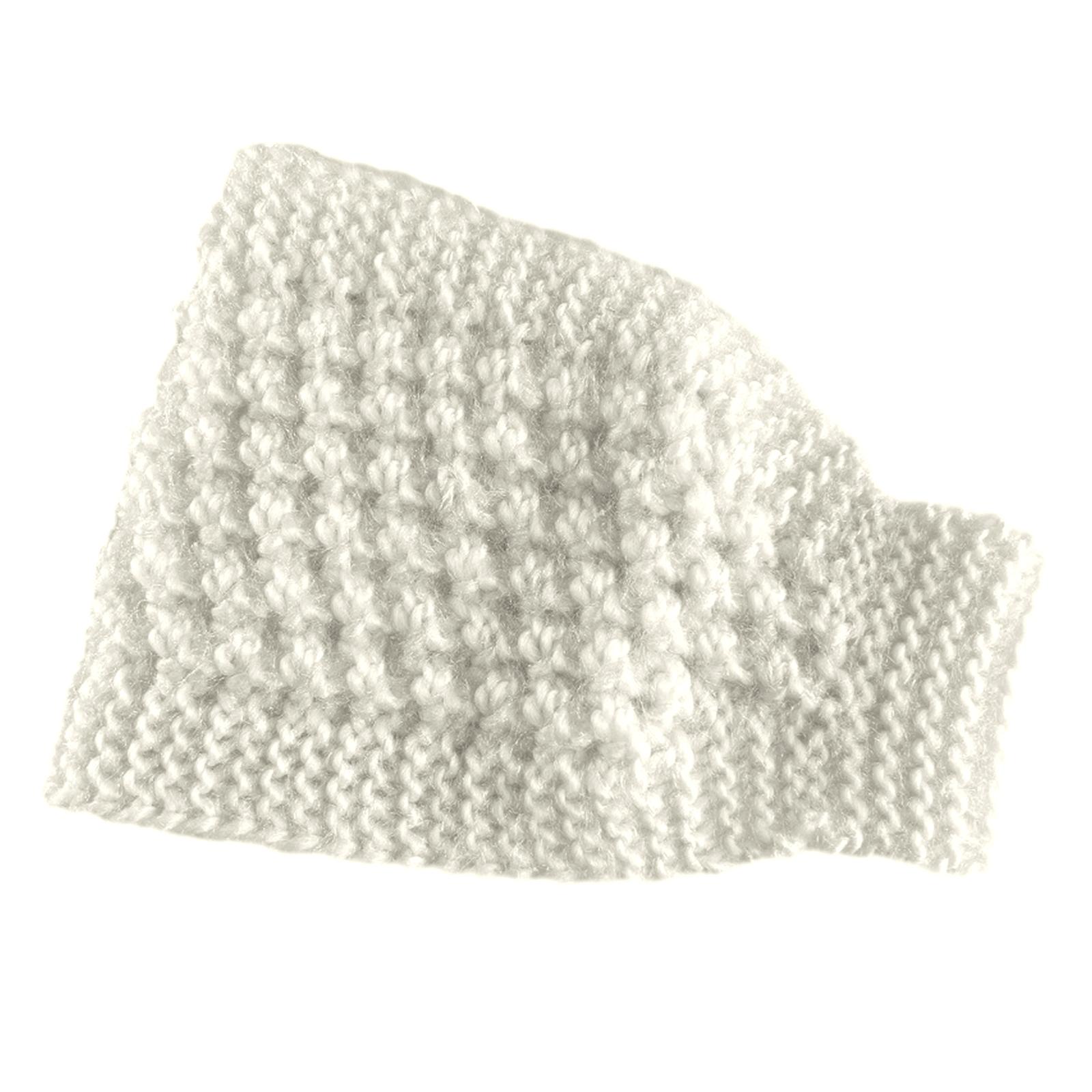 

2 в 1 Женские наушники Вязаная повязка на голову/Шарф-снуд Милая женская широкая повязка на голову Однотонная Высокоэластичная Зимняя Шапка для тепла белый