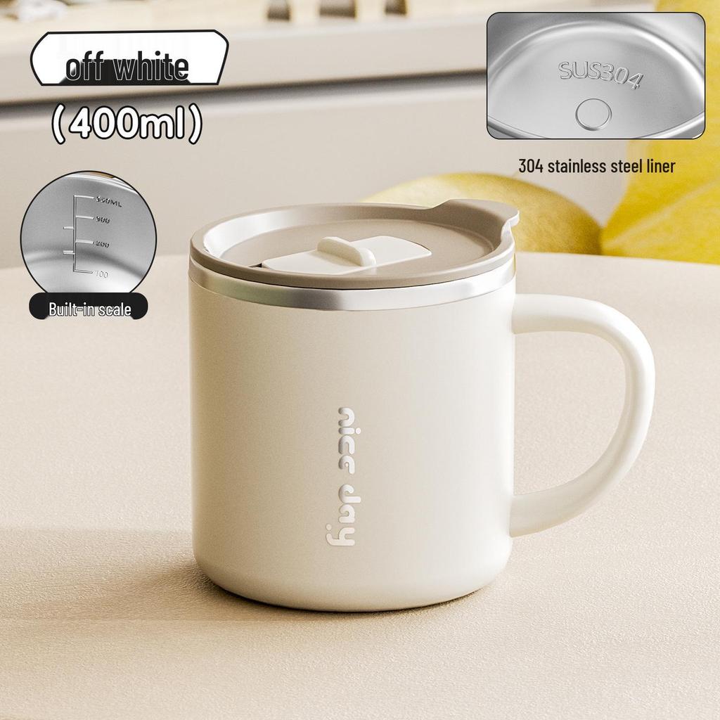 304 Stainless Steel Travel Mug with Lid - Office Commuter Coffee Cup